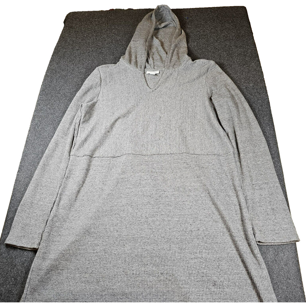 J Jill Sweater Women's Size Small Hoodie Tunic Top Gray